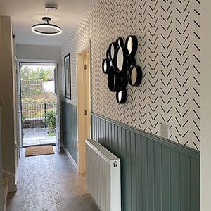 Interior of new home in Acrefair, Wrexham