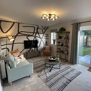 Interior of new home in Acrefair, Wrexham