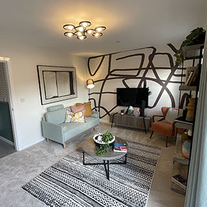 Interior of new home in Acrefair, Wrexham